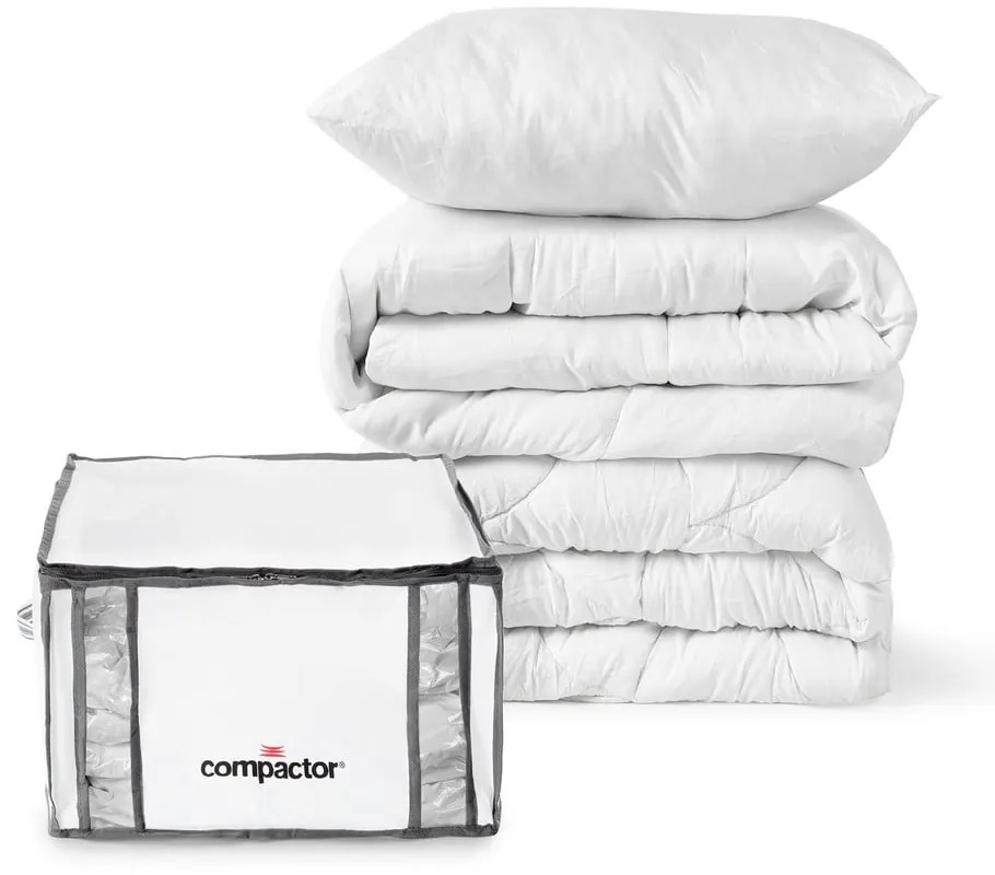 Вакуумни подсилени текстилни кутии за съхранение на дрехи в комплект 2 бр. 42x25x25 cm Life – Compactor