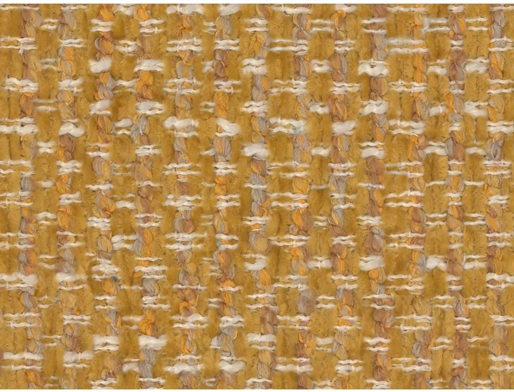 Двойно легло тапицирано с място за съхранение и включена подматрачна рамка в цвят горчица 200x200 cm Solange – Micadoni