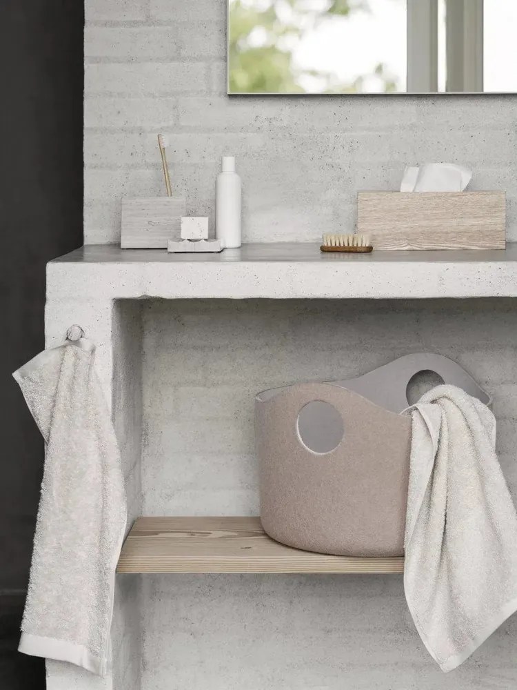 Кремави кърпи в комплект 2 бр. от органичен памук от тери 30x50 cm Riva – Blomus