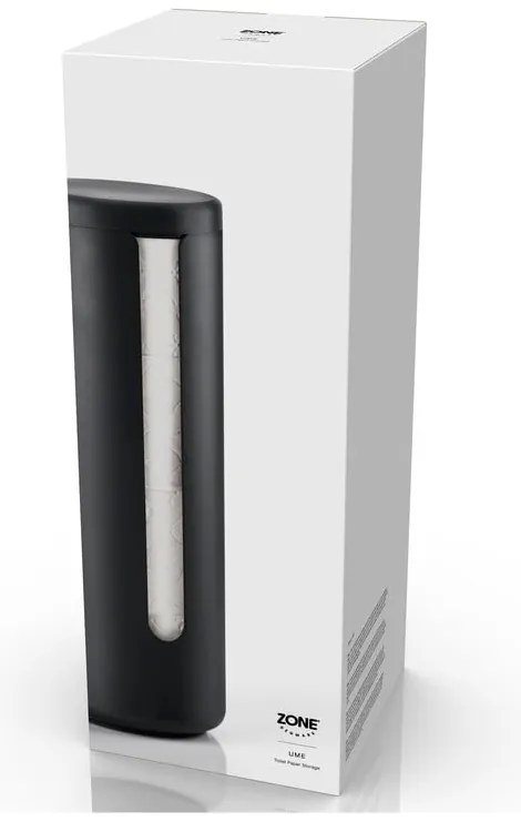 Черна метална поставка за тоалетна хартия Ume – Zone