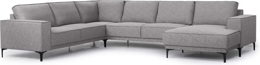 Сив ъглов диван (десен ъгъл/"U") Copenhagen - Scandic