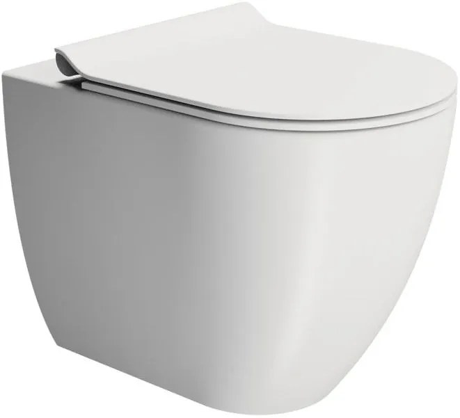 Мивка Pura/55 Swirlflush с капак Super Slim MS86SC GSI-Бял