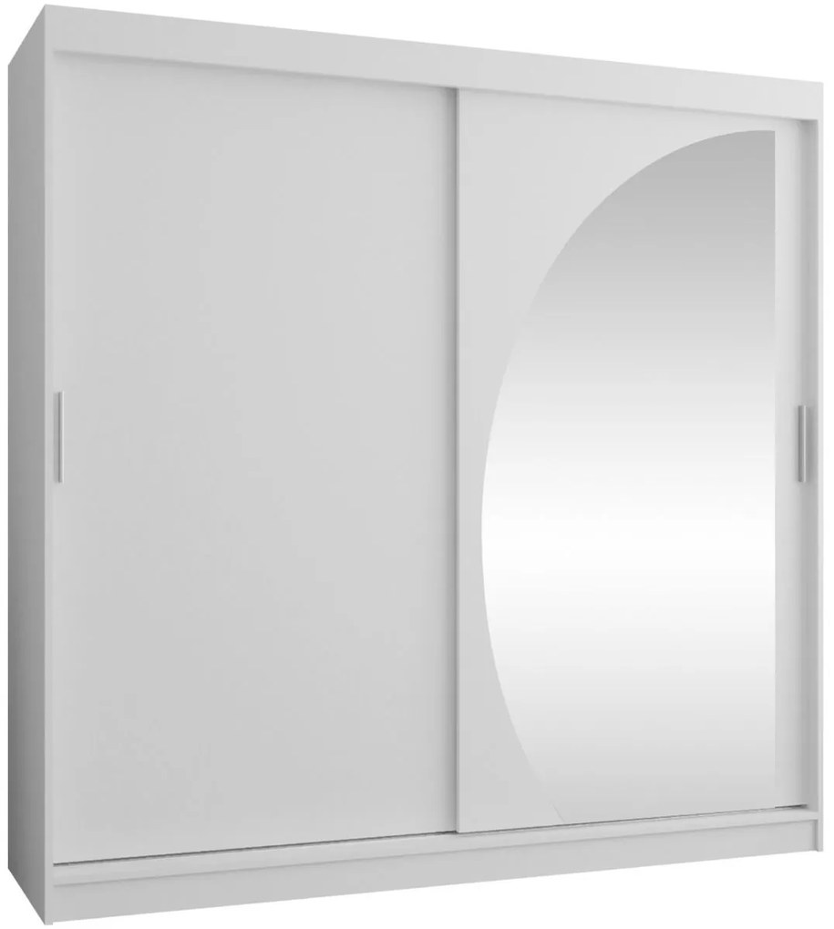 Гардероб Wika 200 плъзгащ-Бяло