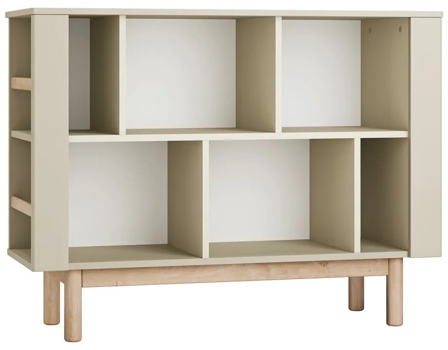 Бежов детски шкаф за книги 120x40 cm Miloo - Pinio