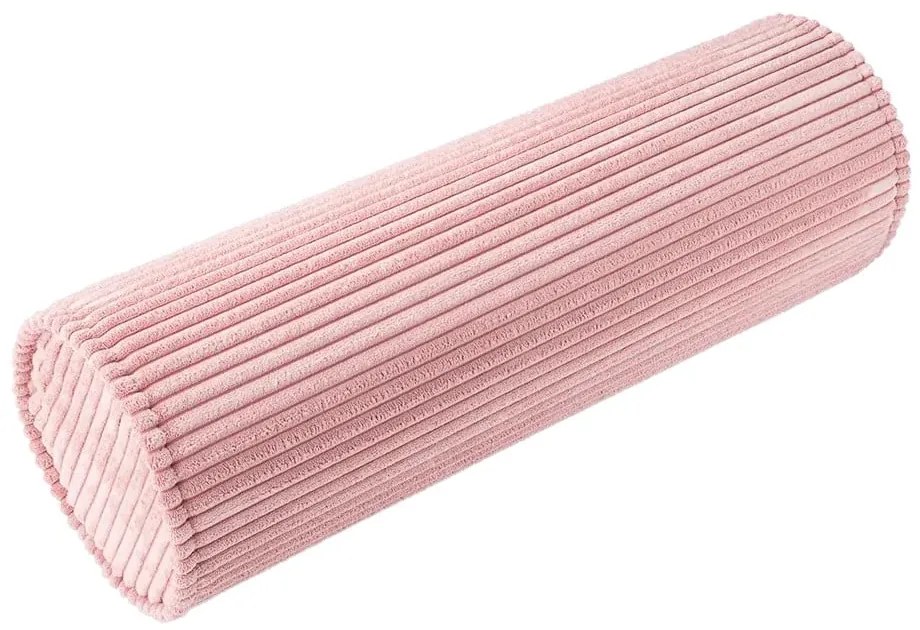 Розова детска възглавница за диван от рипсено кадифе Roll – Wigiwama