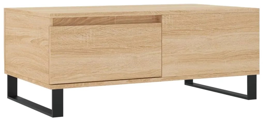 830815 vidaXL Кафе маса, дъб сонома, 90x50x36,5 см, инженерно дърво