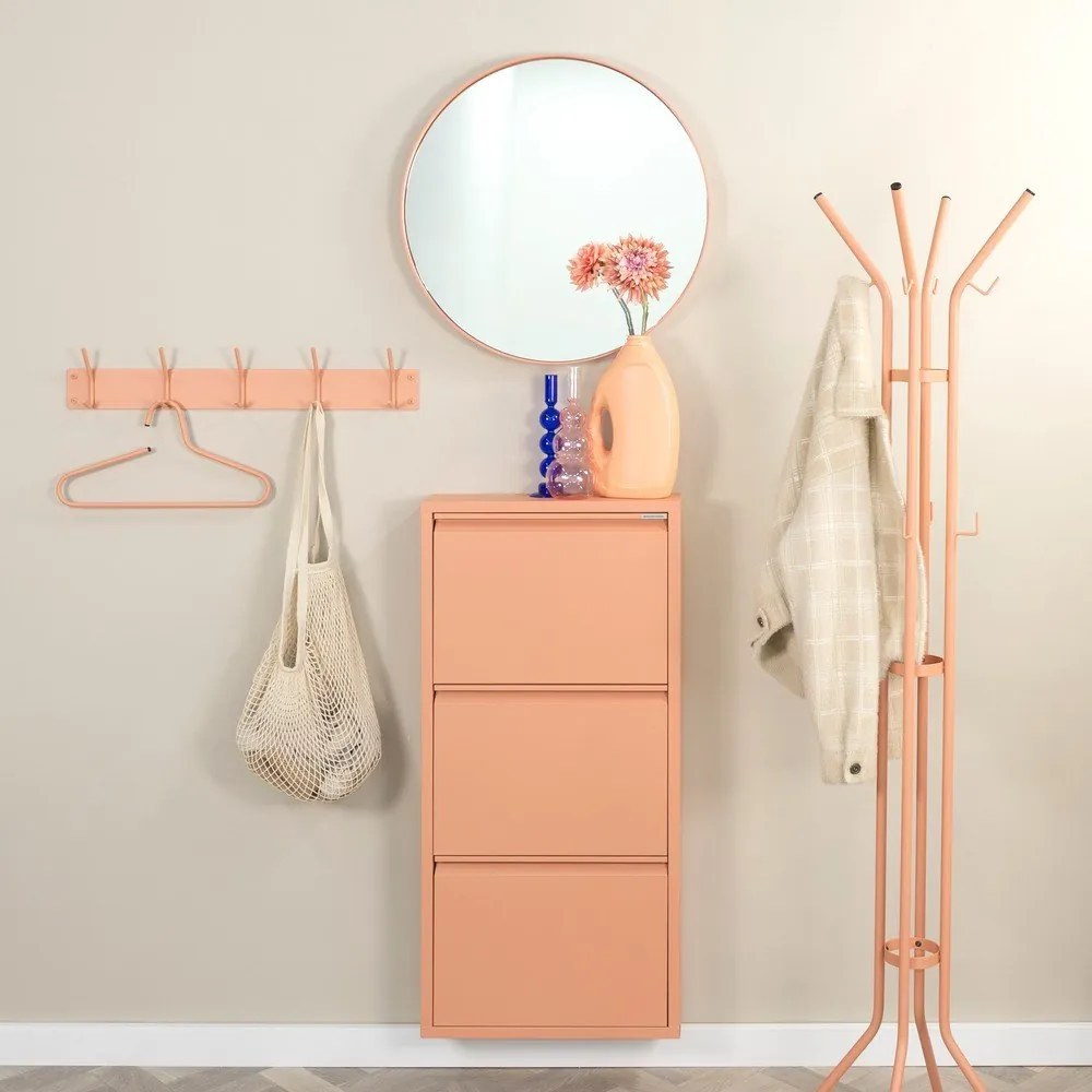 Метална закачалка за стена в цвят сьомга Fusion - Spinder Design