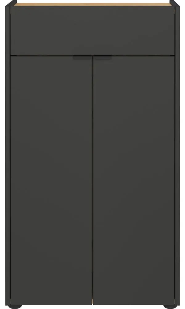 Антрацитен висок шкаф за баня 60x98 cm Forano – Germania