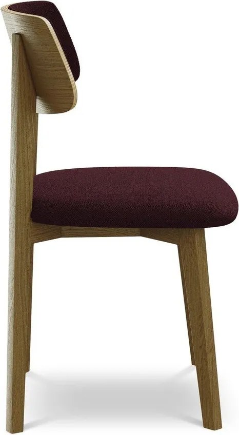 Бордо трапезен стол от масивна дървесина Niu – Makamii