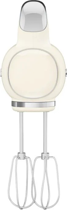 Ръчен миксер SMEG 50's Style HMF01CREU, 250W, 9 скорости, Турбо, Скрит LED дисплей, Таймер, Аксесоари, Кремав