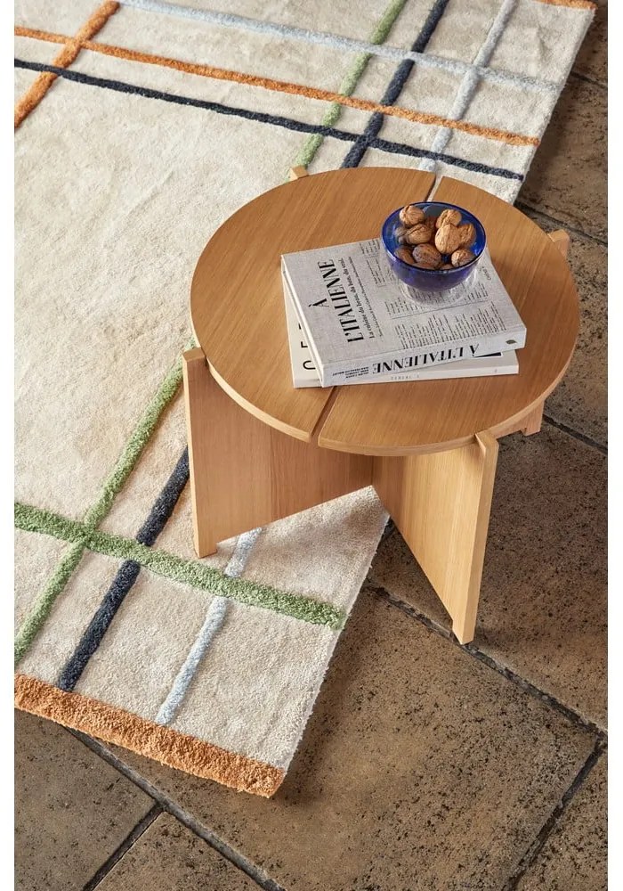 Кръгла странична масичка от декор от дъб ø 55 cm Dash – Hübsch