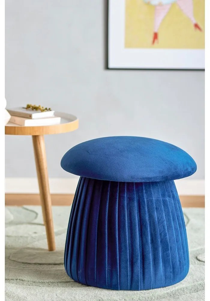 Тъмносиня табуретка Roberta – Bloomingville