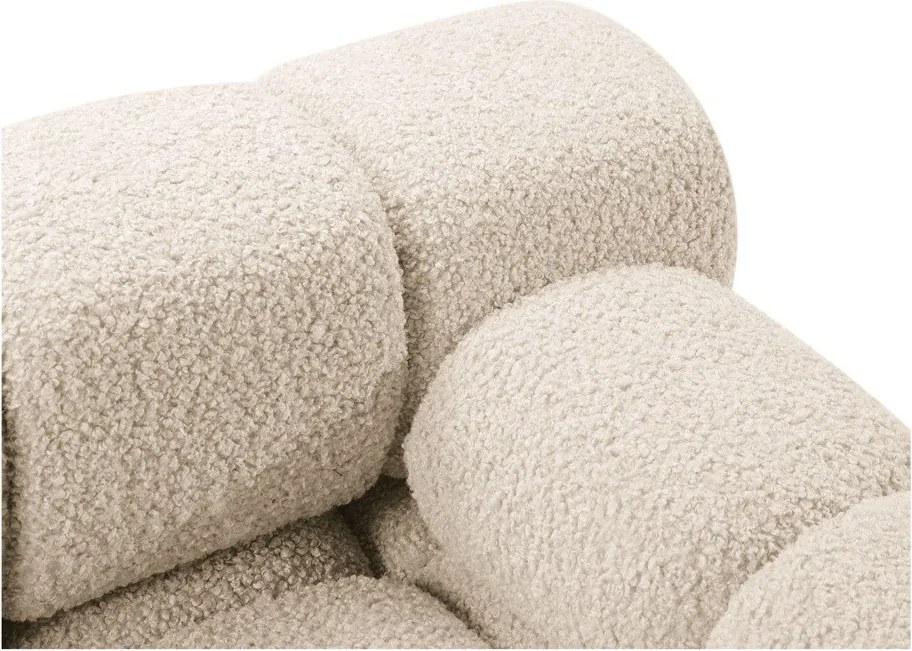 Бежов модул за диван от букле (десен ъгъл) Bellis – Micadoni Home