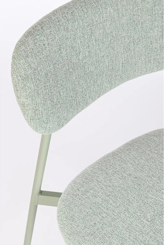 Тапициран трапезен стол в цвят мента Inka – Yes Everyday