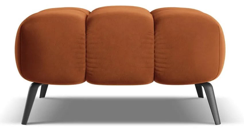 Оранжева кадифена табуретка Nalu – Makamii