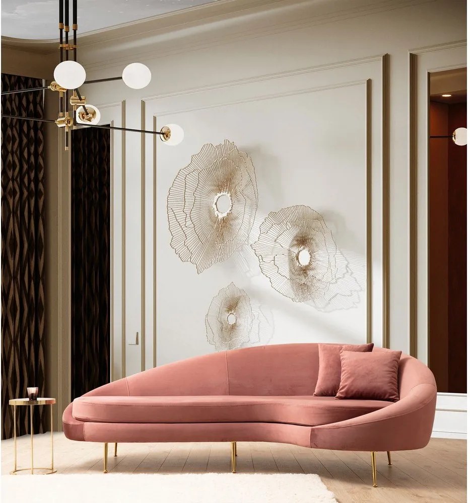 Светлорозов диван 255 cm Eses – Artie