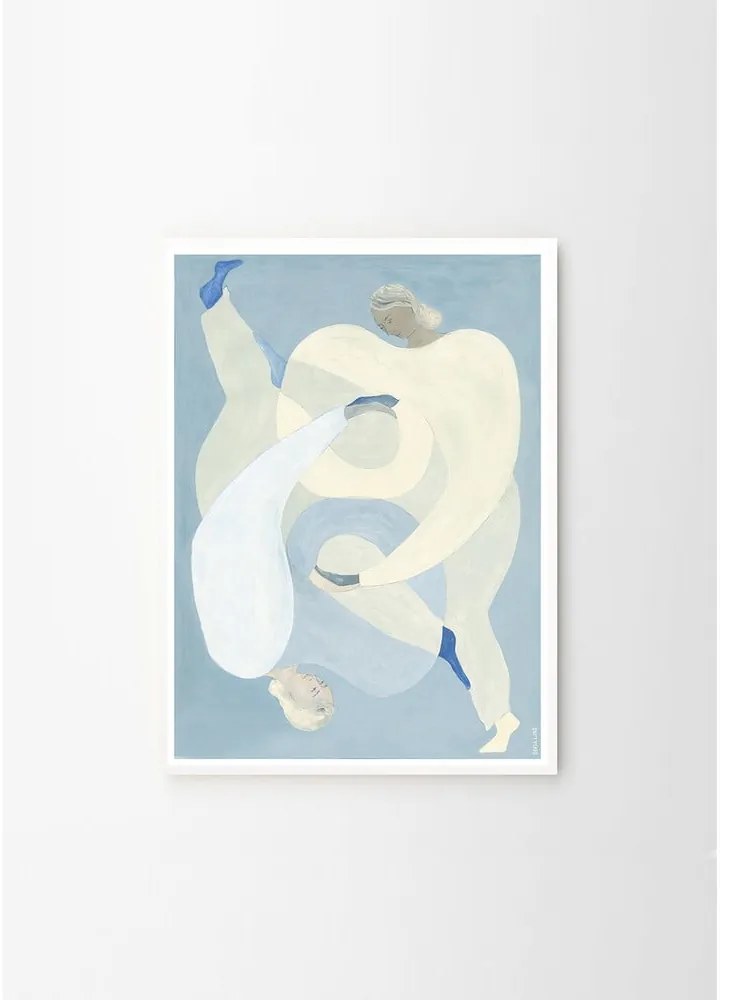 Постер 70x100 cm Hold You - Blue – Sofia Lind – The Poster Club