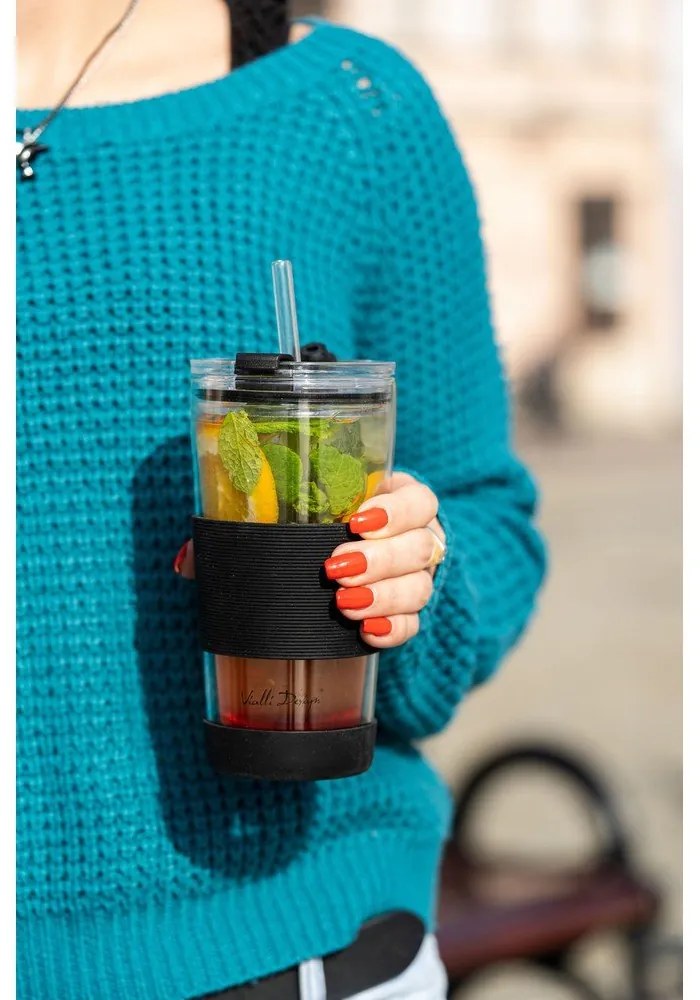 Черна термочаша 600 ml Fuori – Vialli Design