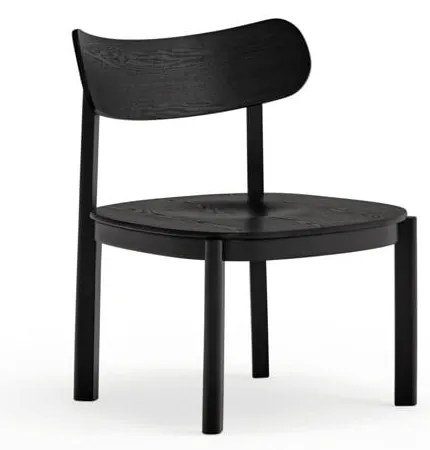 Черен трапезен стол в декор от пепел Nara - Teulat