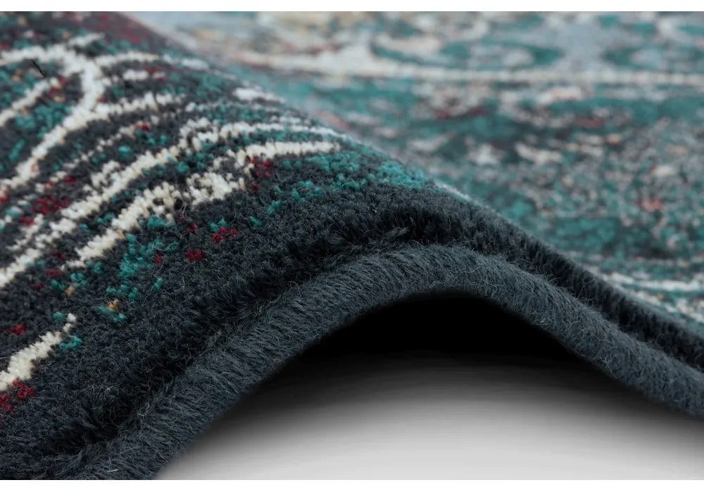 Вълнен килим в бензинов цвят 133x180 cm Ann - Agnella
