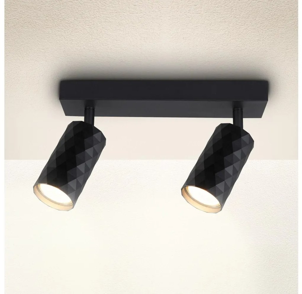 Brilagi - Точково осветително тяло SELE DIAMANT 2xGU10/30W/230V черно