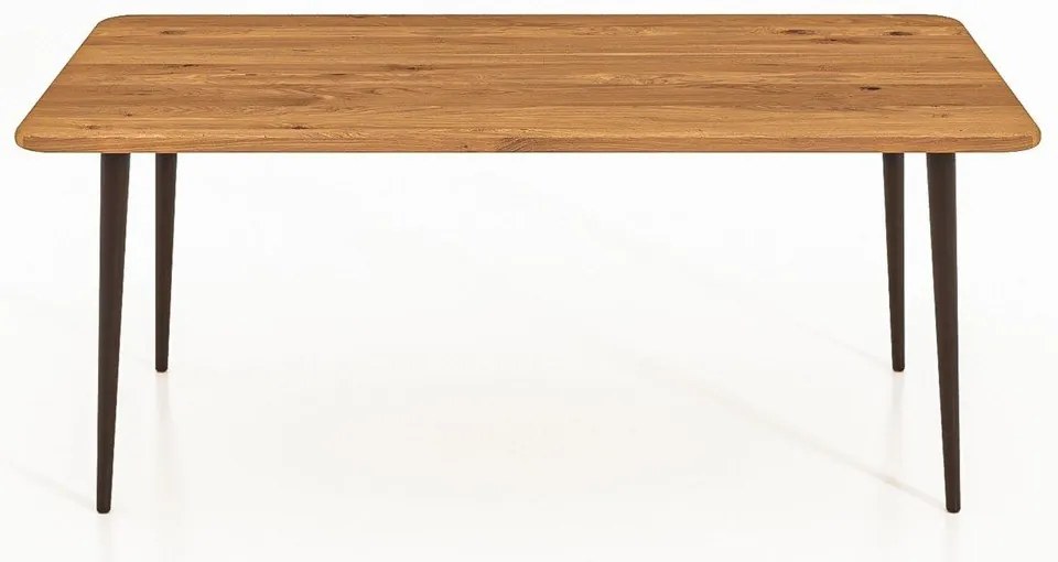 Дъбова маса за кафе в естествен цвят 60x110 cm Kula - The Beds