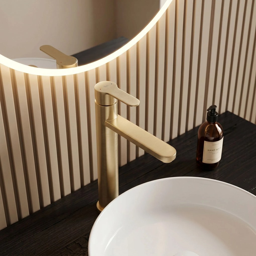 Смесител за баня Rea Arcos Brush Gold