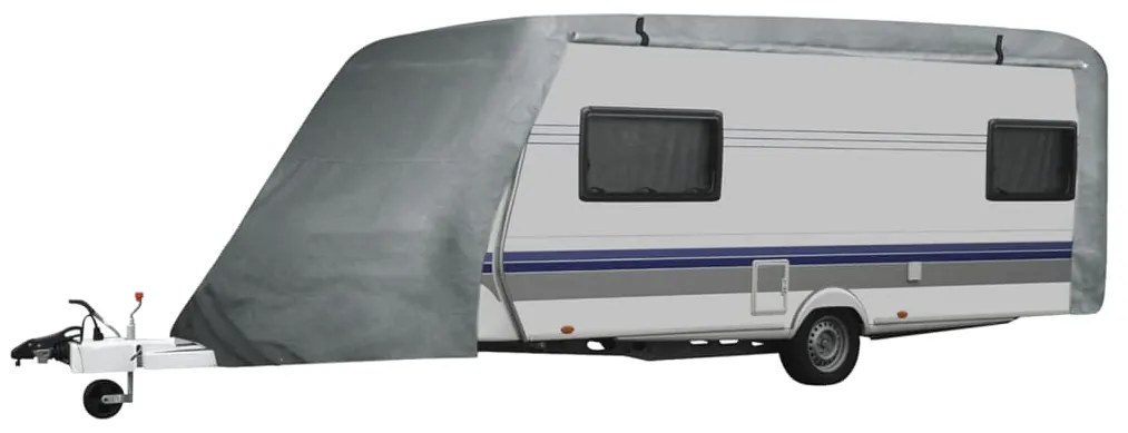 210093 vidaXL Покривало за каравана, сиво, размер S
