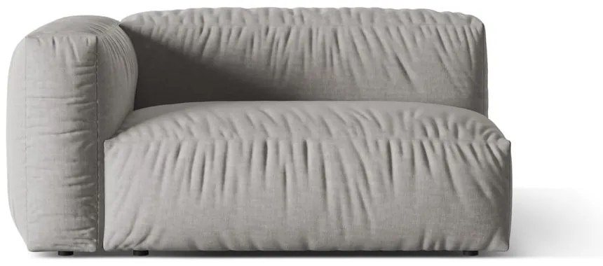 Светлосив модул за диван (ляв ъгъл) Martina – Micadoni Home