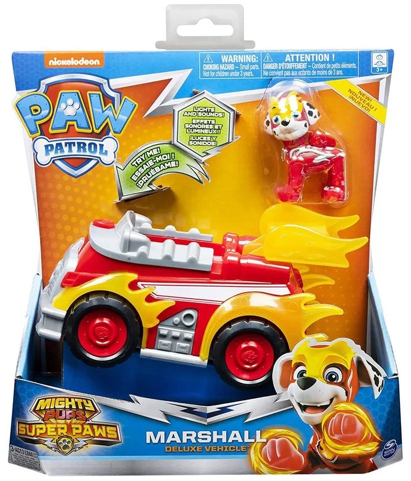 Spin Master - Фигура с превозно средство Paw Patrol Marshall