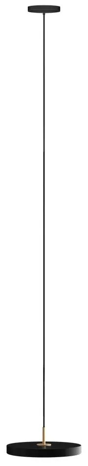 Черно LED затъмняващо се висящо осветително тяло с метален абажур ø 31 cm Asteria Plus Mini – UMAGE