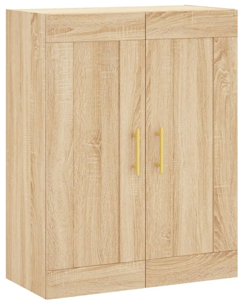 830367 vidaXL Стенен шкаф дъб сонома 69,5x34x90 см инженерно дърво