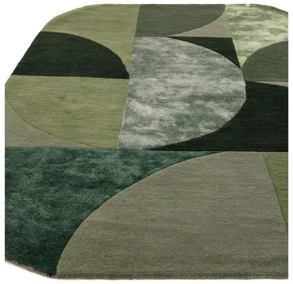 Тъмнозелен вълнен килим 160x230 cm Forest - Asiatic Carpets