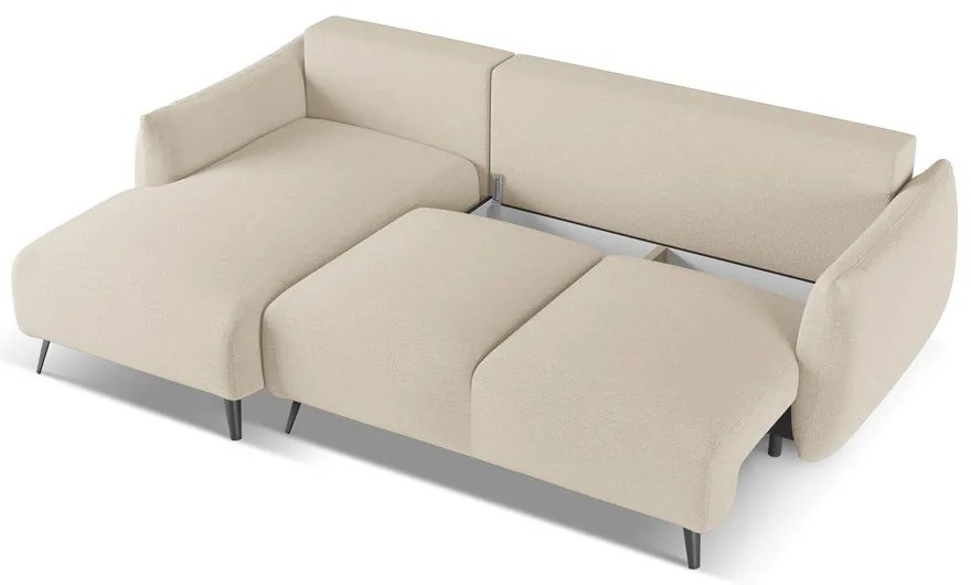 Бежов ъглов диван (ляв ъгъл) Malie – Makamii