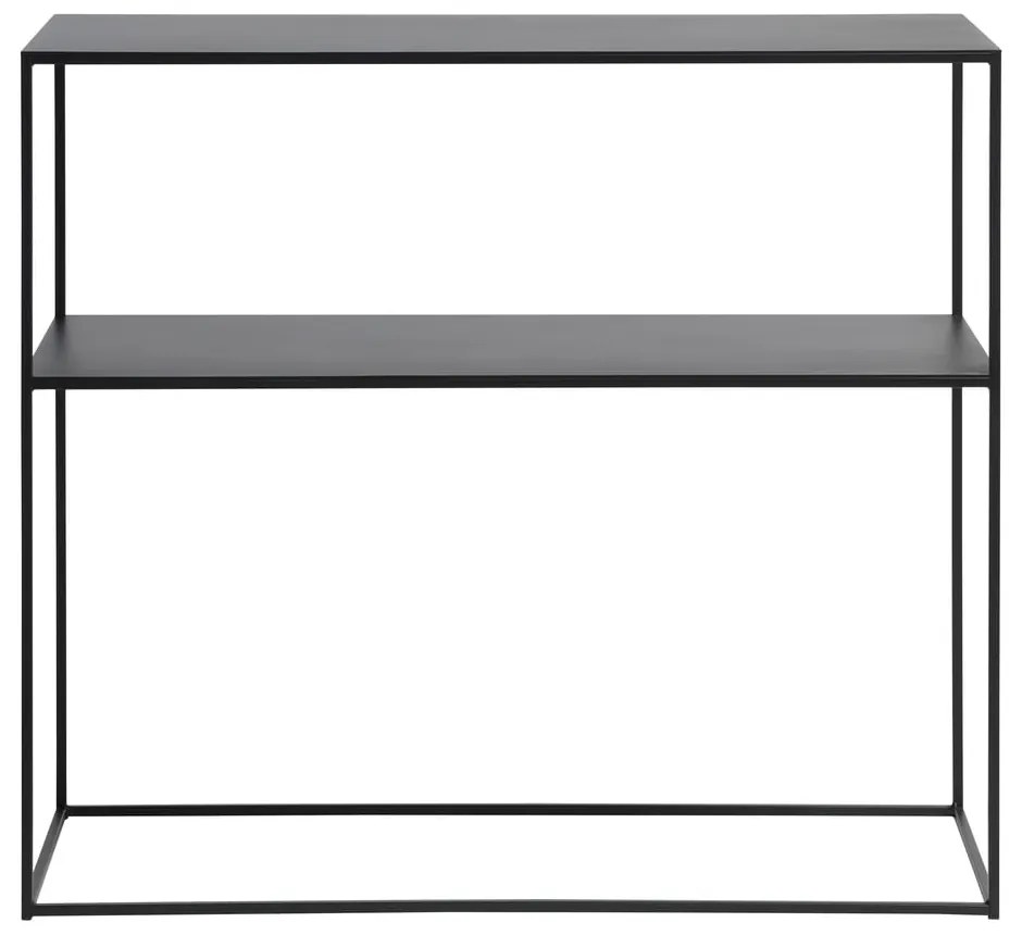 Черна метална конзолна маса 35x90 cm Pebble – Unique Furniture