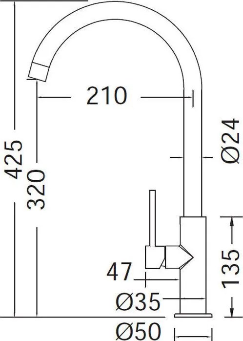 Кухненски кран Eurorama Inox 702515