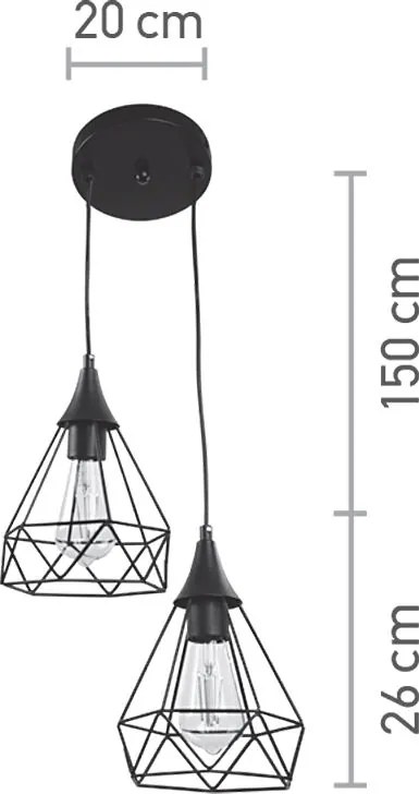 Светлина за окачване InLight 4024-2 ROSETTE-Mauro