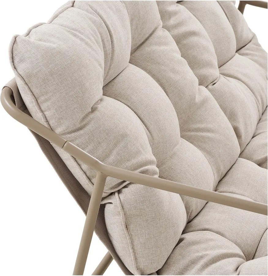 Бежов тапициран градински комплект за отдих за 4 души Nilo – House Nordic