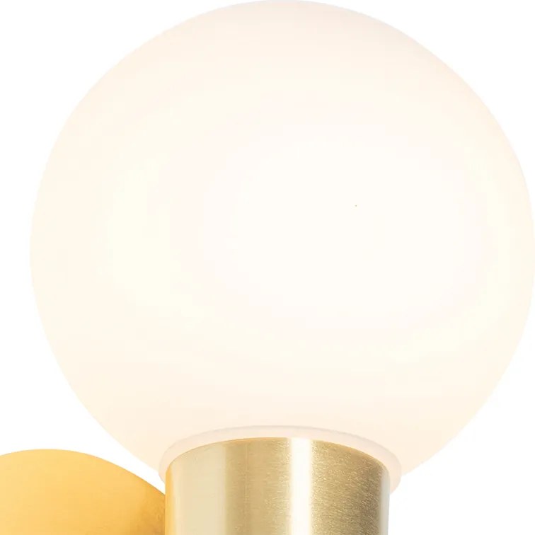 Смарт стенна лампа златиста IP44 вкл. WiFi G9 - Cederic Up