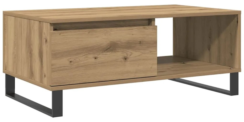857339 vidaXL Кафе маса, дъб артизан, 90x50x36,5 см, инженерно дърво