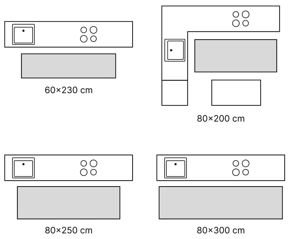 Пътека в цвят слонова кост и тъмносиво 80x250 cm Soft Viskan – FD