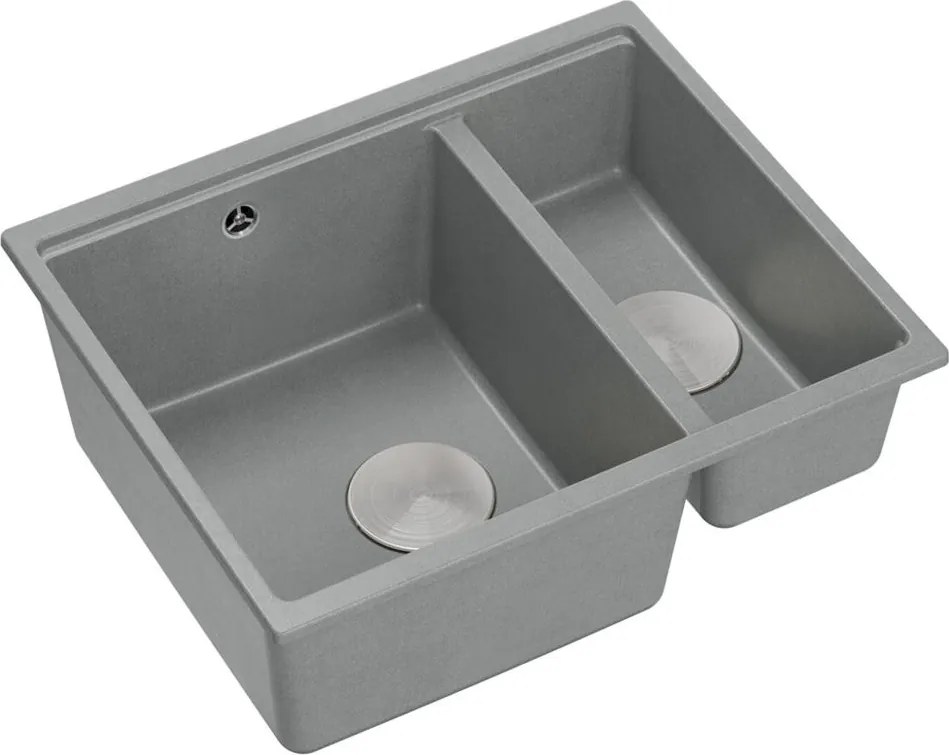 гранитна мивка Logan 150 Grey Metallic
