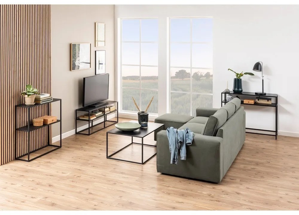 Черна конзолна маса 100x35 cm Newcastle - Actona