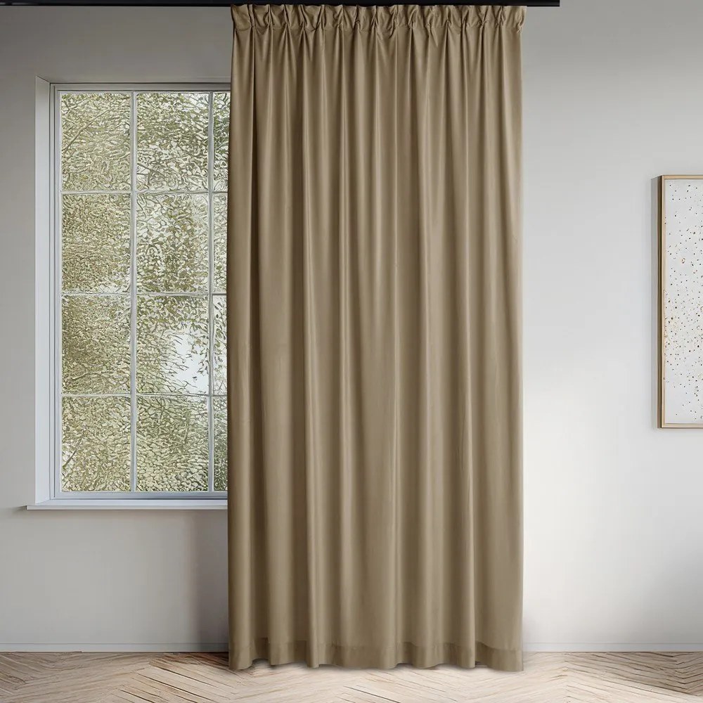 Бежова затъмняваща завеса 265x300 cm Velto – Filumi