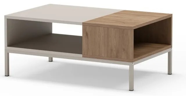 Кремава масичка за кафе 56x90 cm Cailin – Marckeric