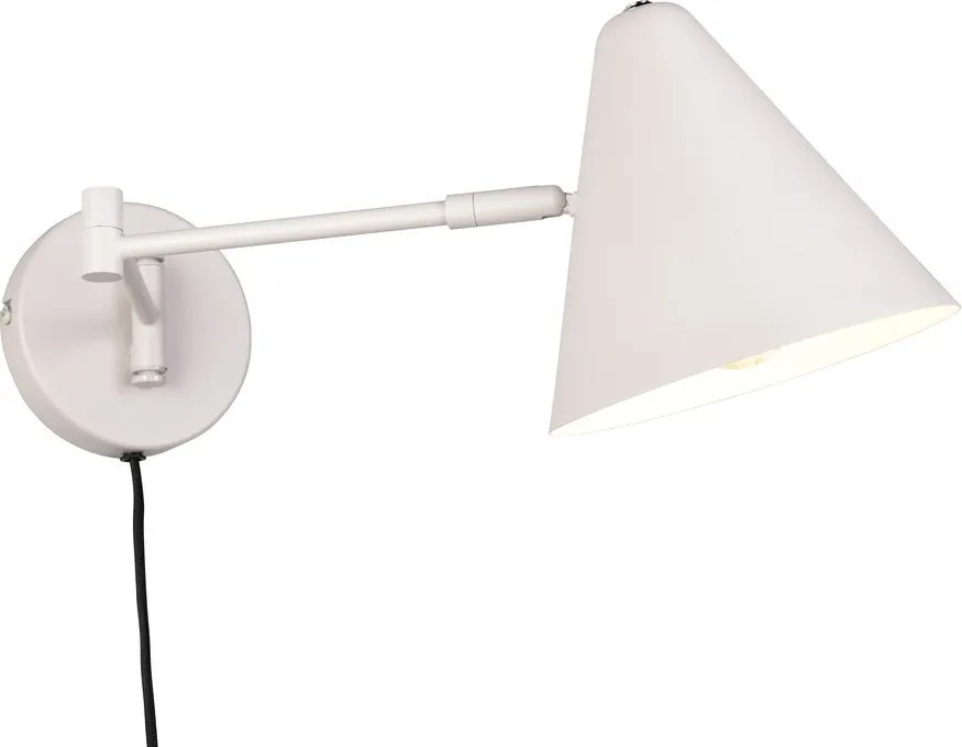 Стенна лампа с огъваща се структура за контакт в цвят слонова кост ø 15 cm Cosima – Trio