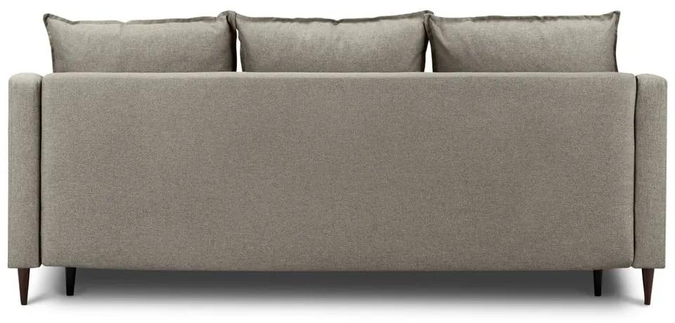Разтегателен светлокафяв диван с място за съхранение , 215 см Ancolie - Mazzini Sofas