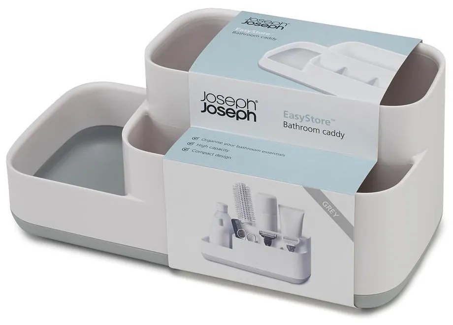 Бяла универсална стойка за баня EasyStore Caddy - Joseph Joseph