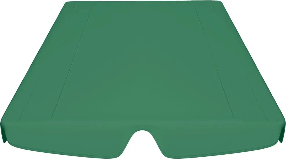 Резервен покрив за градинска люлка, зелен, 150/130x70/105 cм