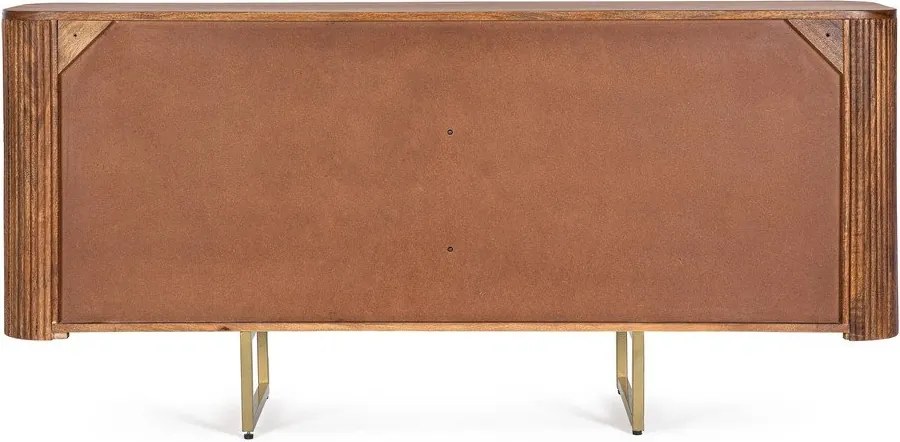 Скрин от масивно манго в златист цвят/в естествен цвят 160x75x40 cm Vilas – Bizzotto
